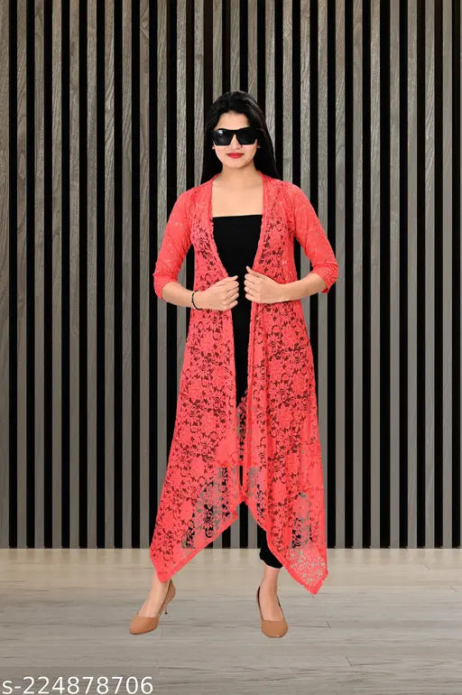 Woman/Girls Long  Net Shrug