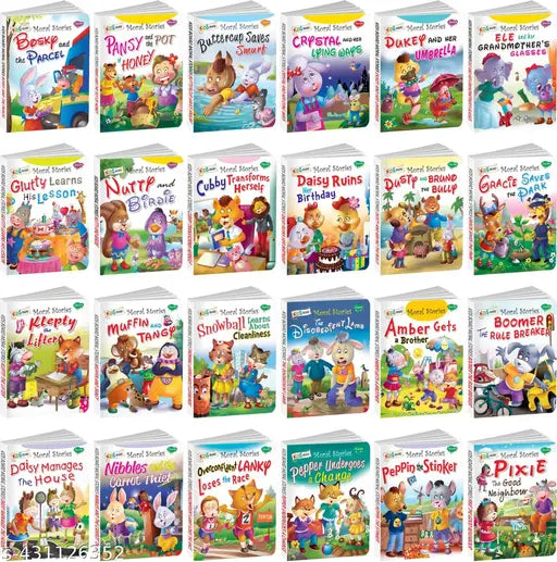Story books for children : Children story books  Board books for kids  Storytelling book for kids - Set of 24 story books (Hardcover).