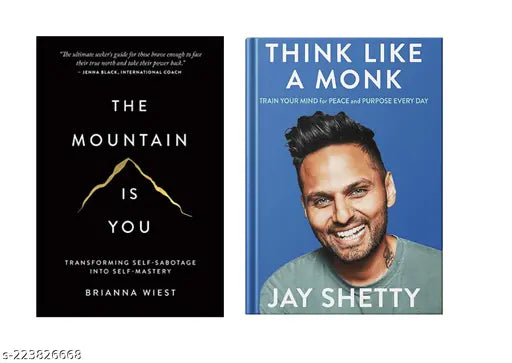 THE MOUNTAIN IS YOU BY BRIANNA WIEST + THINK LIKE A MONK BY JAY SHETTY