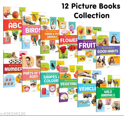 Essential Book Of All In One : My First Picture Book Collection For Early Learning Educational picture books for toddlers Collection With  12 Topics  return gifts for kids