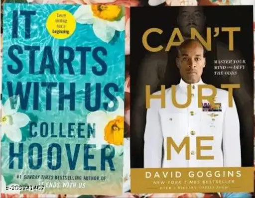 It Starts With Us + Can't Hurt Me (2 BOOKS COMBO)(Paperback  Colleen Hoover)