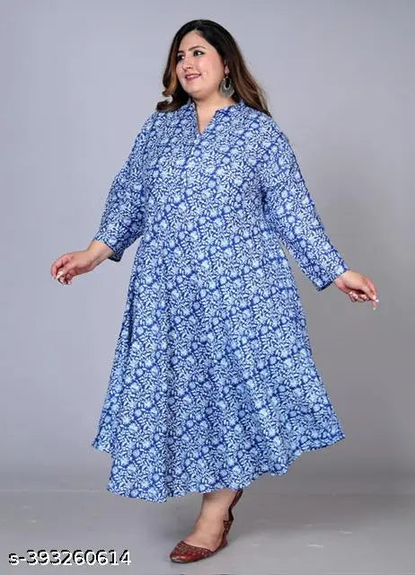 big size  anarkali gown