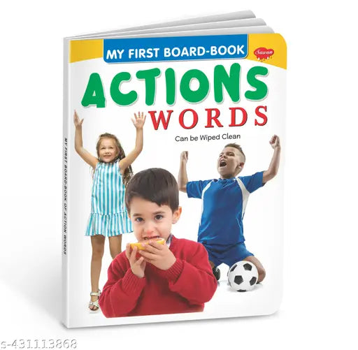 Action Words board book for kids : Learning book for kids  Children board book  Learning board book for kids (Hardcover).