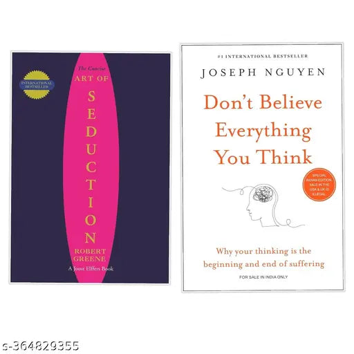 Set Of 2 BOOKS -The Art Of Seduction + Don't Believe Everything You Think  - Paperback