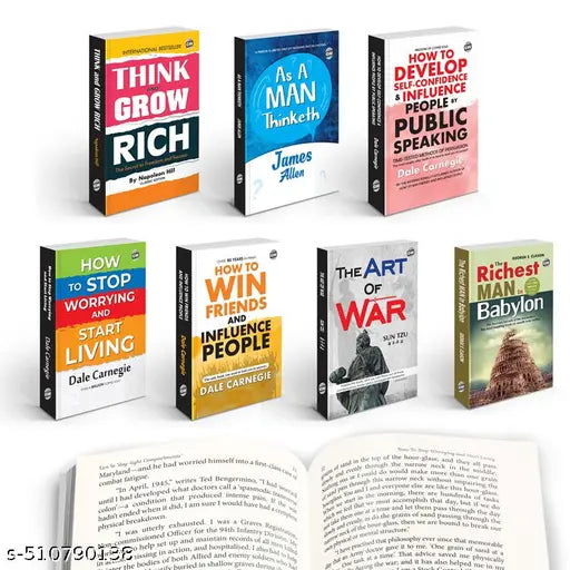 Think & Grow Rich  The Art of War  How to Win Friends & More Timeless Classics Novel - Unlock Financial Freedom & Personal Growth : 7 Essential Books for a Better Life