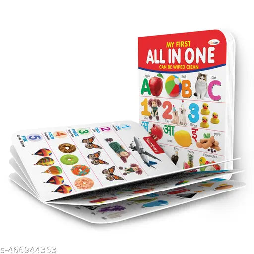 MY FIRST ALL IN ONE BOARD BOOK : Board Books For Children  Learning Picture Library For Kids  Toddler board book  Early learning book Topics