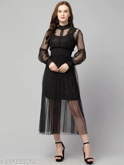 Trendy Lace Net Dresses