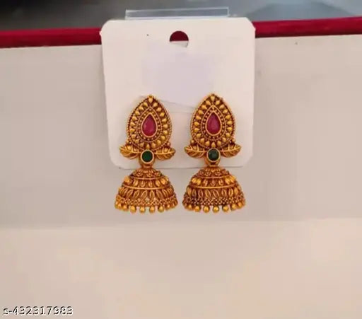 Earrings  Jumki  Jumka  Matt Finish  Jhumkhas