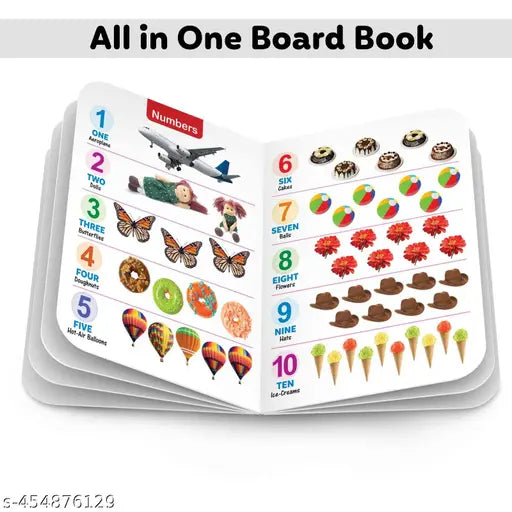 Picture Book Collections For Early Learning  : Kids learning board book  MY FIRST ALL IN ONE BOARD BOOK (English-Hindi) Kid's board book collection