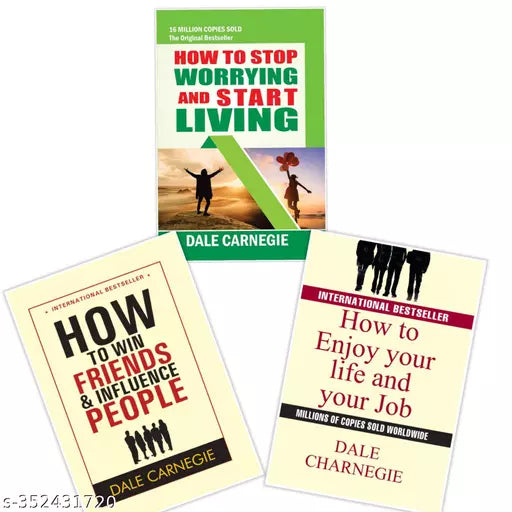 GET 2 BUY 1 FREE - HOW TO STOP WORRYING AND START LIVING +  How to Win Friends and Influence People +  HOW TO ENJOY YOUR LIFE AND YOUR JOB - Paperback