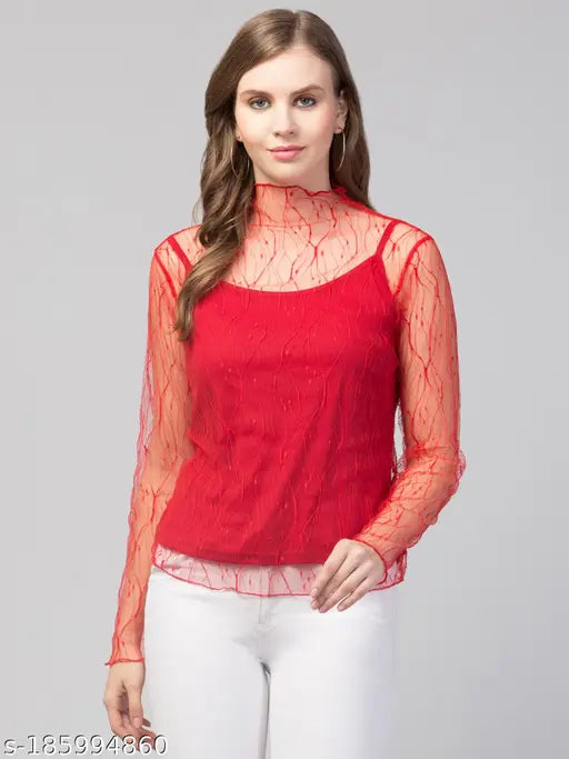 Trendy Stylish Mesh Top