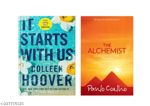 IT STARTS WITH US BY COLLEEN HOOVER + THE ALCHEMIST BY PAULO COELHO