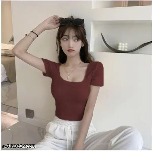 Deep Neck Top