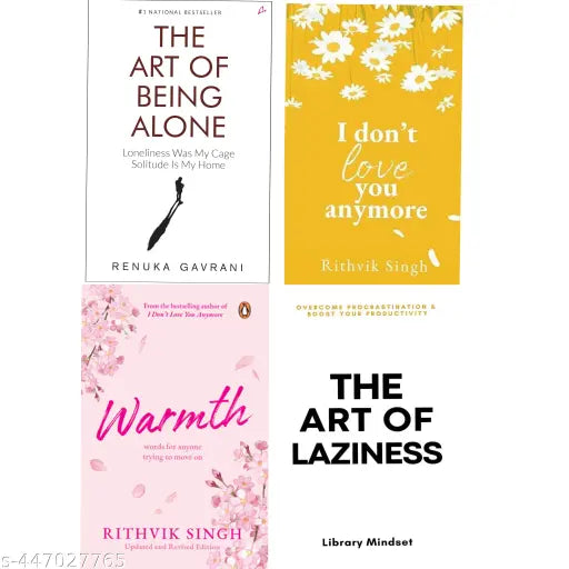 4 books love and warmth and alone and laziness