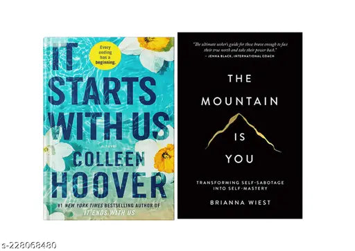 IT STARTS WITH US BY COLLEEN HOOVER +THE MOUNTAIN IS YOU BY BRIANNA WIEST