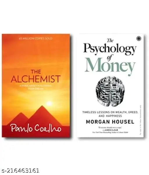 psychology of money by morgan housel+THE ALCHEMIST BY PANLO  COELHO