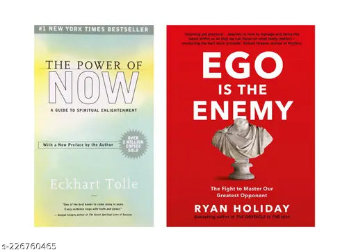 THE POWER OF NOW  BY ECKHART TOLLE + EGO IS THE ENEMY BY RYAN HOLIDAY