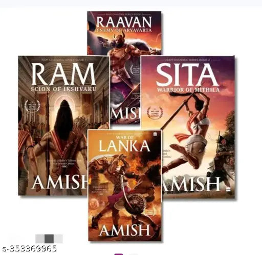 Ram Scion Of Ikshvaku + Raavan Enemy of Aryavarta + SITA Warrior of Mithila + War of Lanka (Combo of 4 Books by Amish Tripathi)