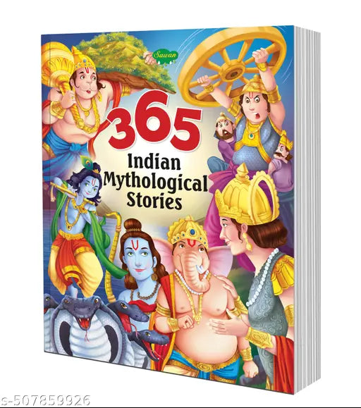 365 Indian Mythological Stories (Paperback) : Early learning story book  Kids educational books  Story book for kids for Ages (3-12)
