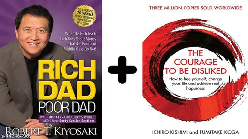 Combo of  Courage To Be Disliked and  Rich Dad Poor Dad