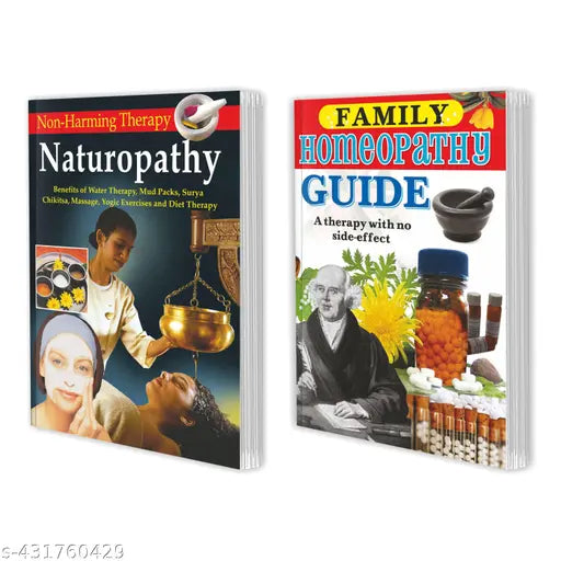 Family Homeopathy Guide and Non-Harming Therapy–Naturopathy Home Remedies Book : Natural Health for Families Books  Natural Remedies for Families  Naturopathy for Familiesl  Non-harming therapies - Set of 2 Home Remedies Book.