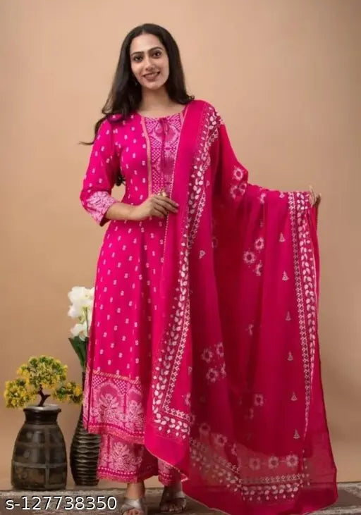 jvc pink kurta set