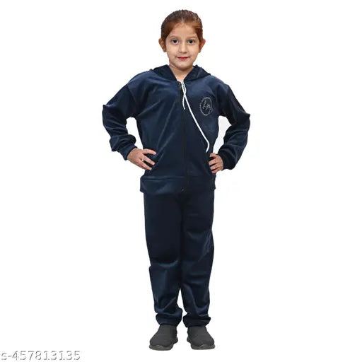 Girls Velvet Tracksuit