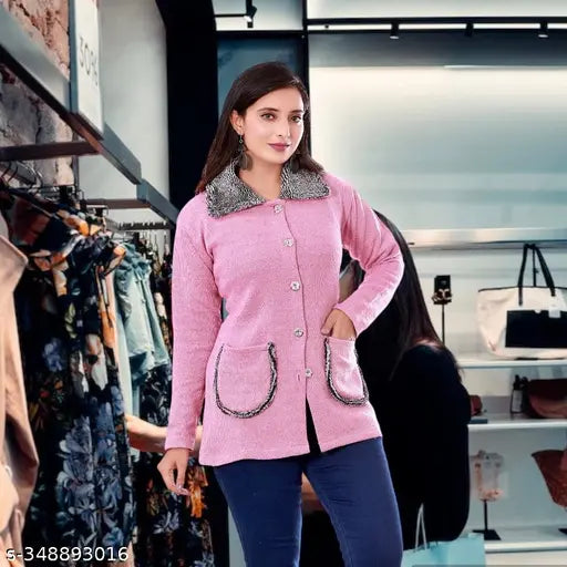 Bone pocket pink sweater