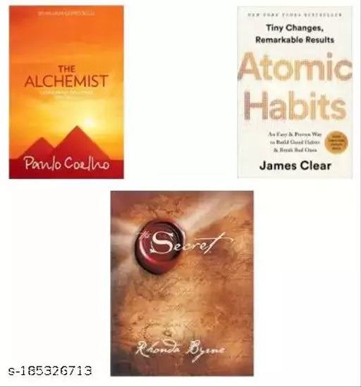 The Allchemist + Atomic Habitts + The Secret (Combo Of 3 Best Seller Books) (Paperback  James Clear)  (Paperback  James Clear  Rhonda Byrne  Paulo Coelho)