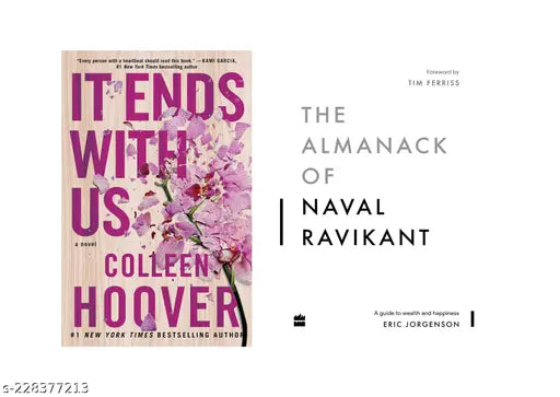 IT END WITH US BY COLLEEN HOOVER + THE ALMANACK OF NAVAL RAVIKANT BYERIC JORGENSON