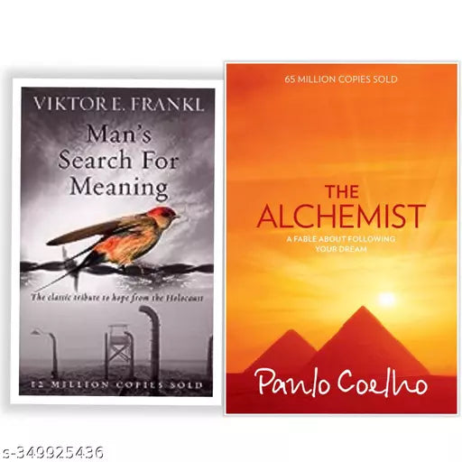 Set of 2 Books - Man's Search For Meaning +  The Alchemist  - Paperback