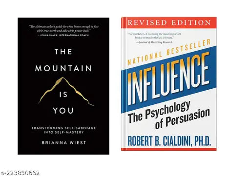 THE MOUNTAIN IS YOU BY BRIANNA WIEST + INFLUENCE THE PSYCHOLOGY OF PERSUASION BY ROBERT B. CIALDINI