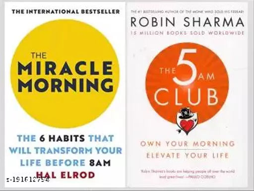 The Miracle Morning AND The 5AM Club ( Paperback  English)  (Paperback  ROBIN SHARMA) (2 BOOKS COMBO)