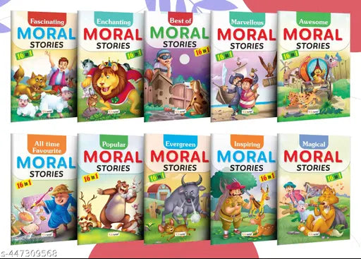 My First Complete Learning Library : Pack Of 10 Story Books For Children with character building stories  Toddler Story book set with moral values  Early learning book set of 10 Story books
