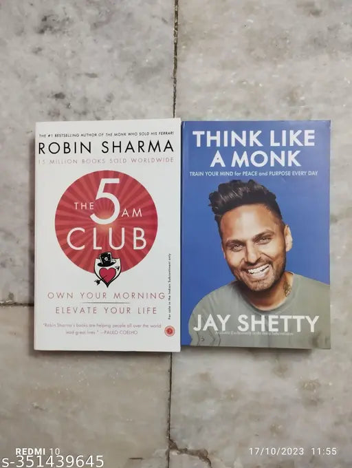 The 5 AM Club + Think Like A Monk (Robin Sharma  Shetty)