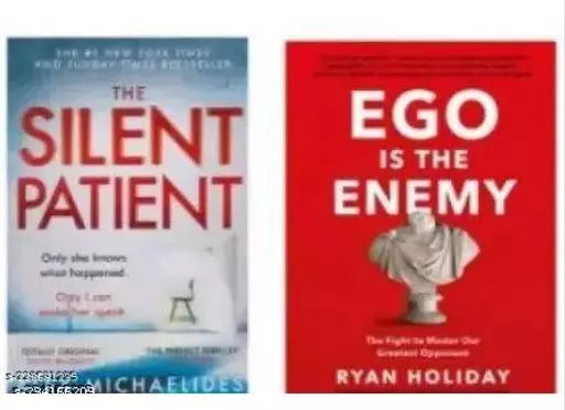 The Silent Patient+ Ego Is The Enemy (Paperback  Alex Michaelides  Holiday Ryan)