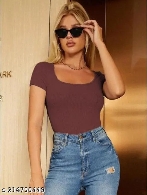 Beautiful Deep Neck Classic Retro Women Tops & Tunics