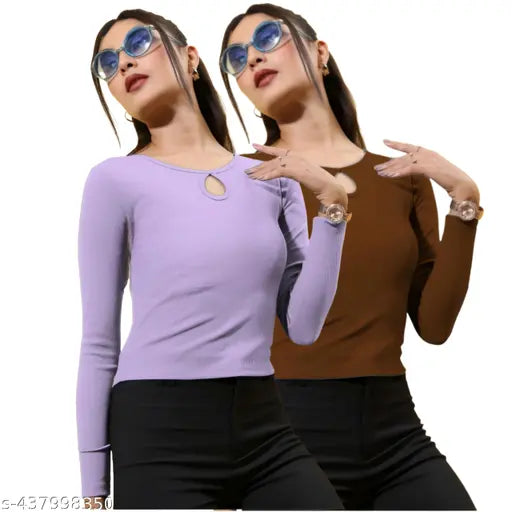 Combo (Pack Of 2) New Stylish Modern Top For woman