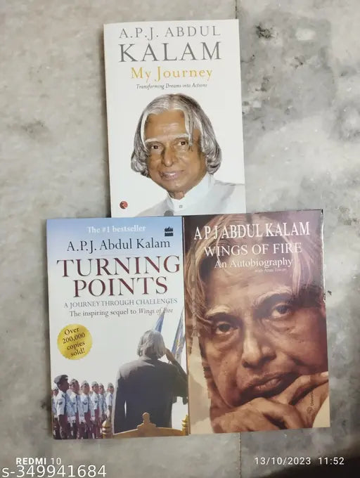 Best Combo Of 3 Books :- (My Journey Transforming Dreams  Into  Actions + Turning Points A Journey Through Challenges + Wings Of Fire An Autobiography) (English  Paperback   A. P. J. Abdul Kalam)