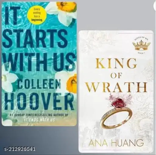 It Starts With Us + King Of Warth (2 Books Combo)  (Paperback  Cooleen hoover) Fiction Novels