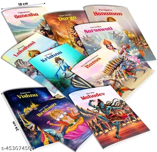 #000 Mythological Story Books for Kids - Set of 10