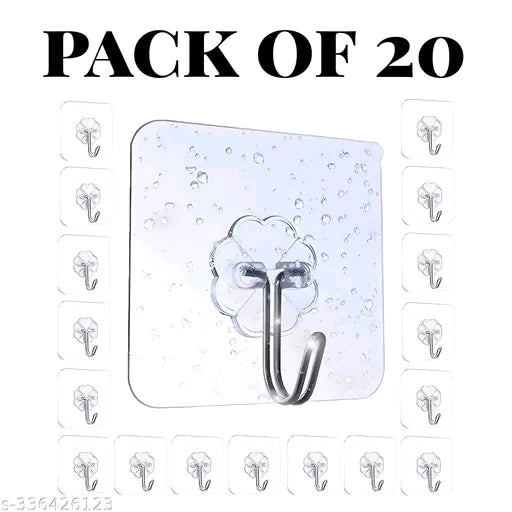 Pack of 20 Self Adhesive Hanger Hooks