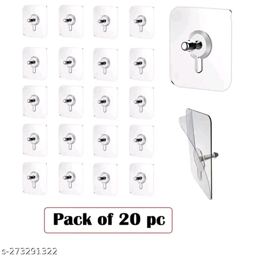 Pack of 20 pcs Trendy self adhesive Wall Hanger hooks