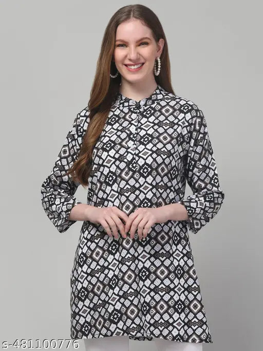 Short_Offical_kurta_Collar_Black_Box_Print