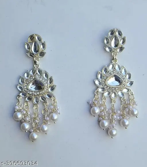 earring's  new letest earrins for women's  white earring's -