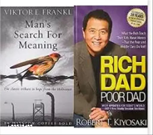 Man's Search for Meaning[Paperback]+Rich Dad Poor Dad: What the Rich Teach Their Kids About Money That the Poor and Middle Class Do Not!(Set of 2books)