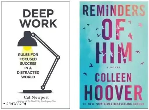 Deep Work + Reminder Of Him (Set Of 2 ) By Colleen Hoover & Cal Newport  (Paperback  Colleen Hoover & Cal Newport)