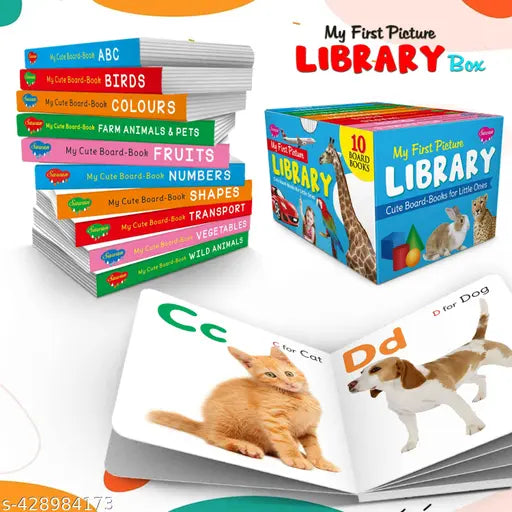 Board book set for children : Essential Board Book Of All In One Box  Early childhood learning books  Set Of 10 Board Books (Board book  Sawan)