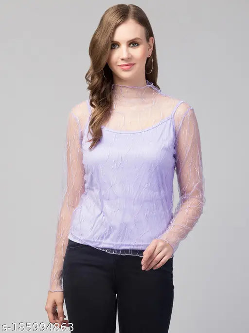 Trendy Stylish Mesh Top