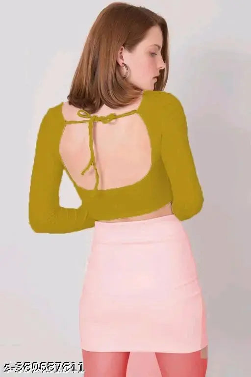 Back Dori Stylish Top Full sleeve